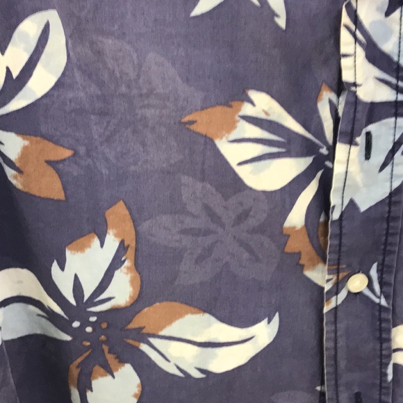 Mossimo Floral XL 100% Cotton Mens Short Sleeve Shirt - Picture 6 of 8